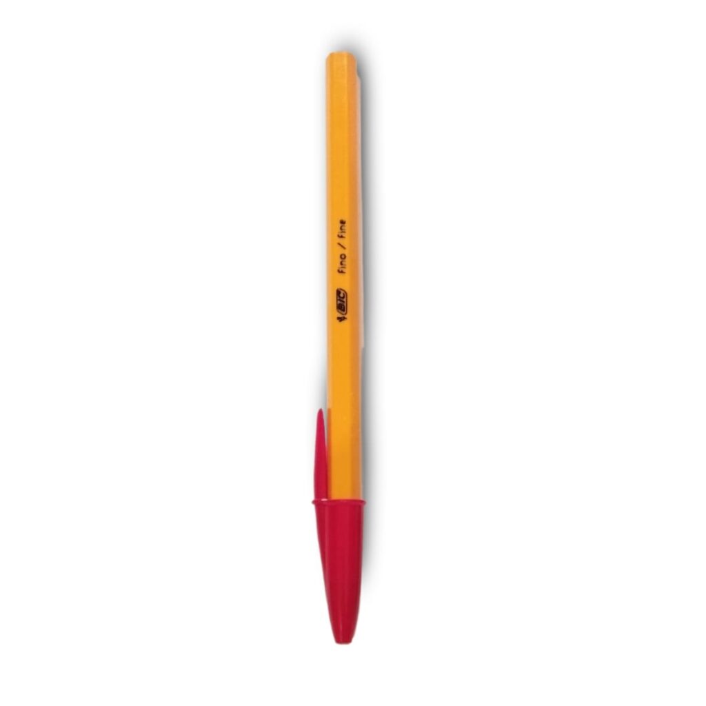 Bolígrafo Bic Punto Fino Color Rojo Croquel